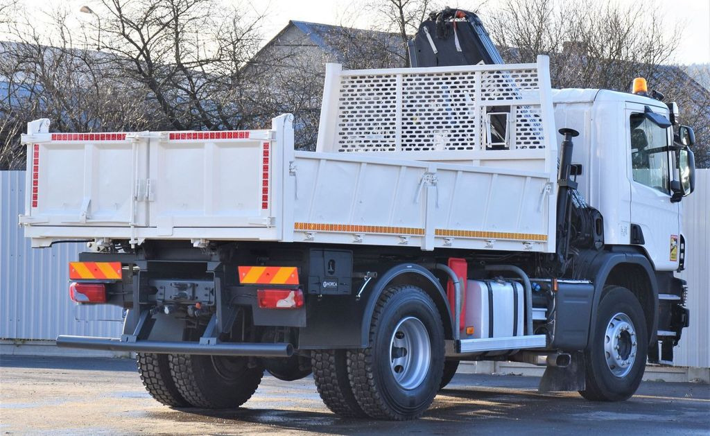 Camion grue, Camion benne Scania P320 Kipper 3,90m *BORDMATIC*HIAB 122B-2DUO* TOP: photos 6