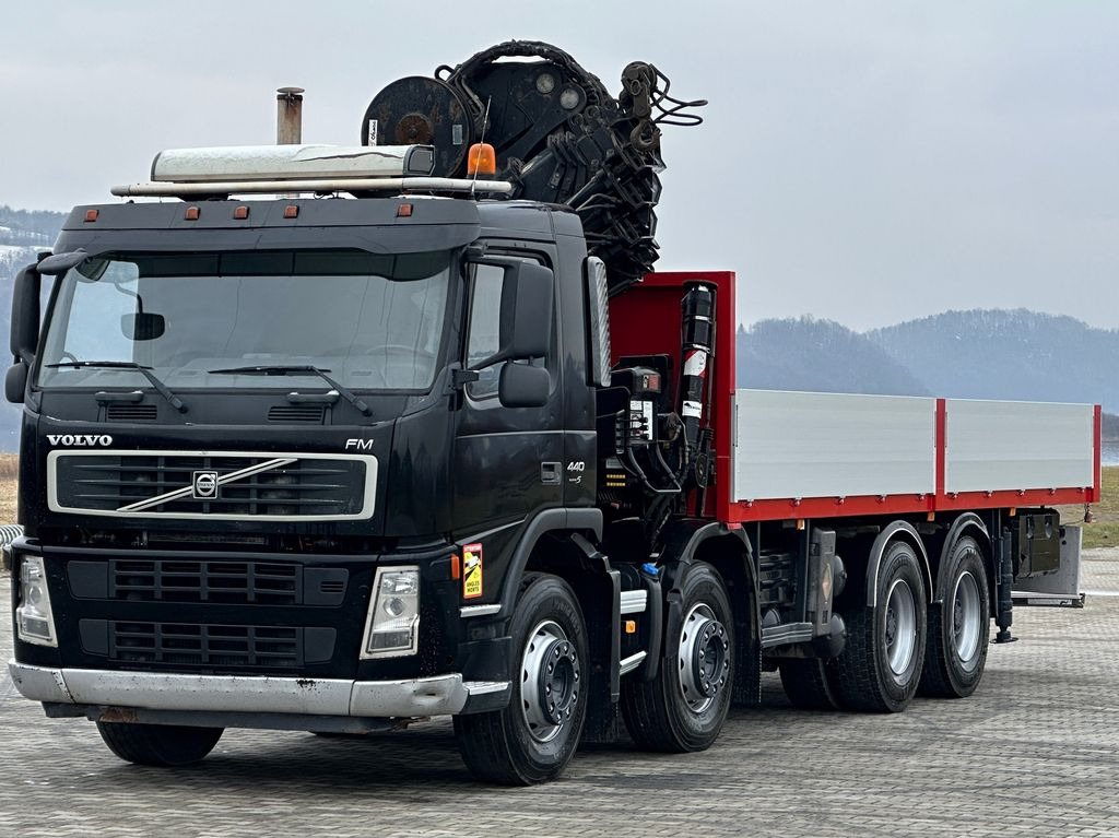 Volvo FM 440* HIAB 377 E-7 HIDUO + FUNK / 8x4 - Camion plateau, Camion grue: photos 4 Volvo FM 440* HIAB 377 E-7 HIDUO + FUNK / 8x4 - Camion plateau, Camion grue: photos 4