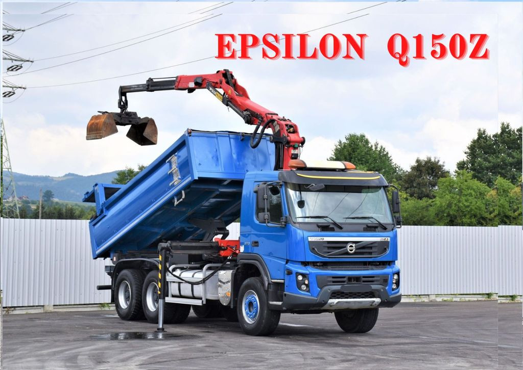 Volvo FMX 370 Kipper 4,90m *EPSILON Q150Z/FUNK*6x4 - Camion benne, Camion grue: photos 1 Volvo FMX 370 Kipper 4,90m *EPSILON Q150Z/FUNK*6x4 - Camion benne, Camion grue: photos 1