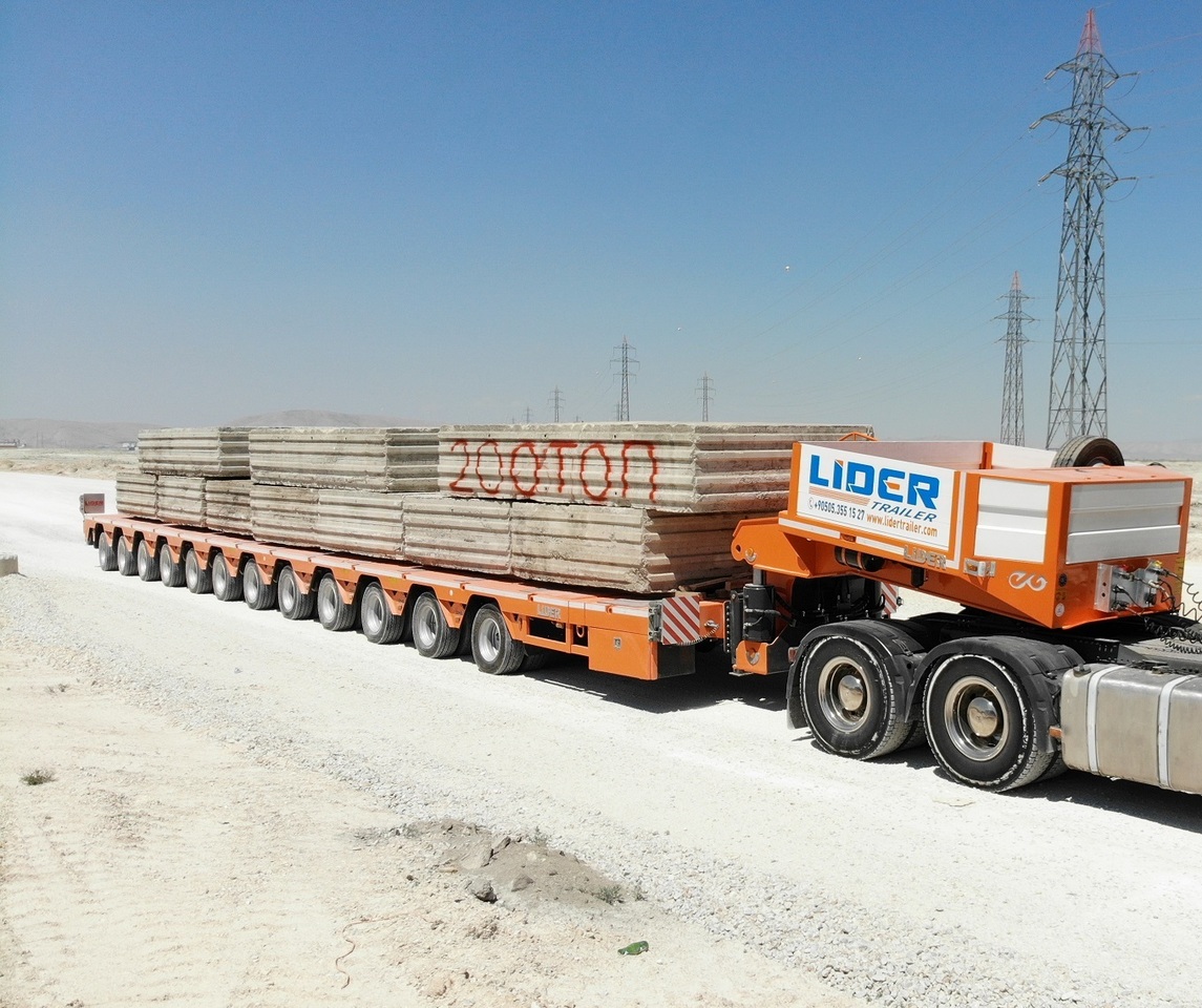 Semi-remorque surbaissé neuf LIDER 2025 Model 200 TONS CAPACITY New Productions Directly From Manufacture: photos 11