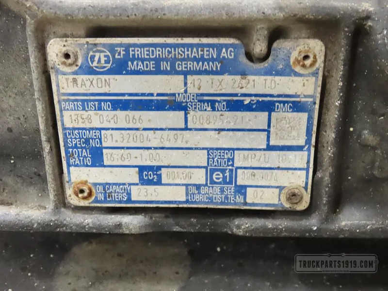 MAN 12TX2621TD IT3 Versnellingsbak Traxon 81.32004-6497 - Boîte de vitesse pour Camion: photos 3 MAN 12TX2621TD IT3 Versnellingsbak Traxon 81.32004-6497 - Boîte de vitesse pour Camion: photos 3