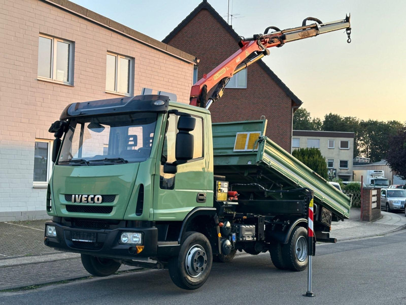 Iveco ML 80E18K M Tipper + Crane Palfinger PK7001-K - Camion benne, Camion grue: photos 1 Iveco ML 80E18K M Tipper + Crane Palfinger PK7001-K - Camion benne, Camion grue: photos 1