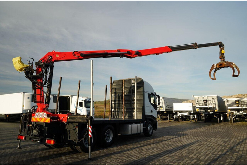 Iveco STRALIS 560 / 6X4 / DO DREWNA / DO DRZEWA / DO LASU / HDS PALFIN - Camion grumier, Camion grue: photos 5 Iveco STRALIS 560 / 6X4 / DO DREWNA / DO DRZEWA / DO LASU / HDS PALFIN - Camion grumier, Camion grue: photos 5