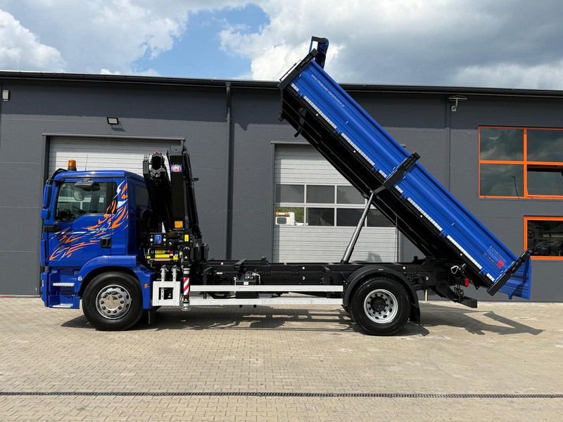 Camion benne MAN MAN TGM TGL TGS 18.250 // E6 // wywrotka + HDS HMF z pilotem //: photos 18