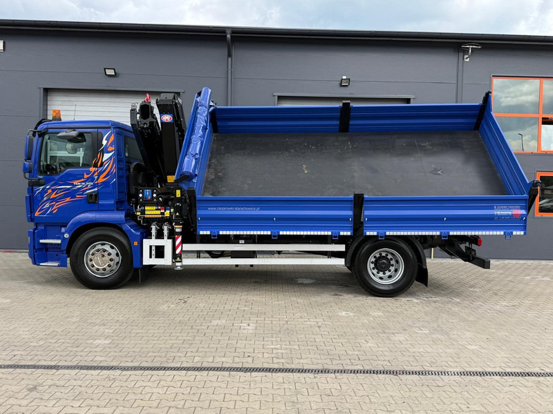 Camion benne MAN MAN TGM TGL TGS 18.250 // E6 // wywrotka + HDS HMF z pilotem //: photos 15