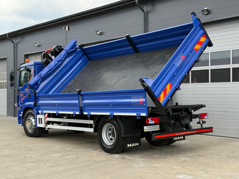 Camion benne MAN MAN TGM TGL TGS 18.250 // E6 // wywrotka + HDS HMF z pilotem //: photos 16