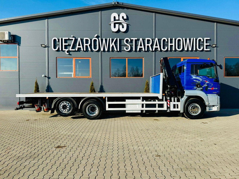 MAN MAN TGS 26.360 // E6 // 6x2 // platforma laweta 7,2m z HDs HMF 1 - Camion plateau, Camion grue: photos 5 MAN MAN TGS 26.360 // E6 // 6x2 // platforma laweta 7,2m z HDs HMF 1 - Camion plateau, Camion grue: photos 5