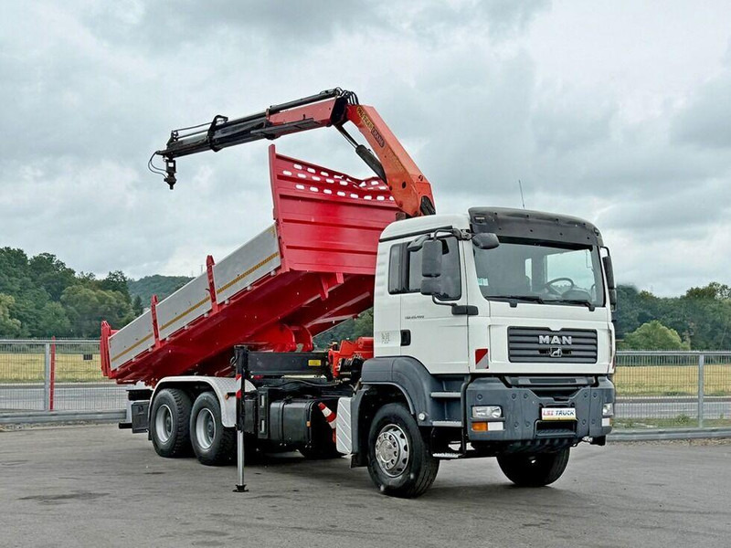 MAN TGA 26.400 * KIPPER 6,00m + PK 15500 * 6x4 * TOP - Camion benne, Camion grue: photos 2 MAN TGA 26.400 * KIPPER 6,00m + PK 15500 * 6x4 * TOP - Camion benne, Camion grue: photos 2