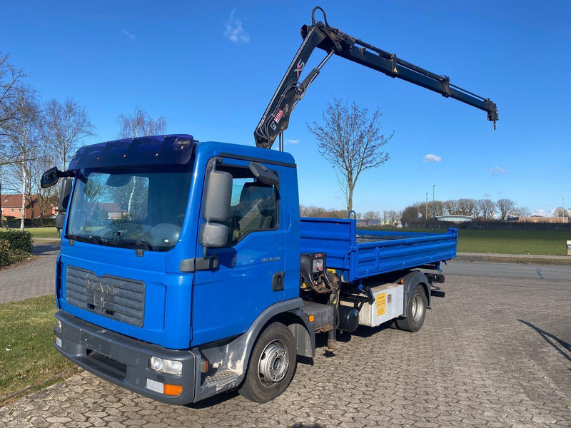 MAN TGL 8.210 M Tipper + Crane Hiab - Camion benne, Camion grue: photos 3 MAN TGL 8.210 M Tipper + Crane Hiab - Camion benne, Camion grue: photos 3