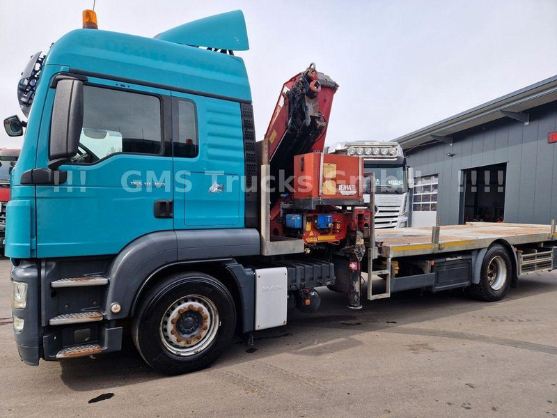 MAN TGS 18.360 Platform Crane HMF 2820 - Camion plateau, Camion grue: photos 5 MAN TGS 18.360 Platform Crane HMF 2820 - Camion plateau, Camion grue: photos 5