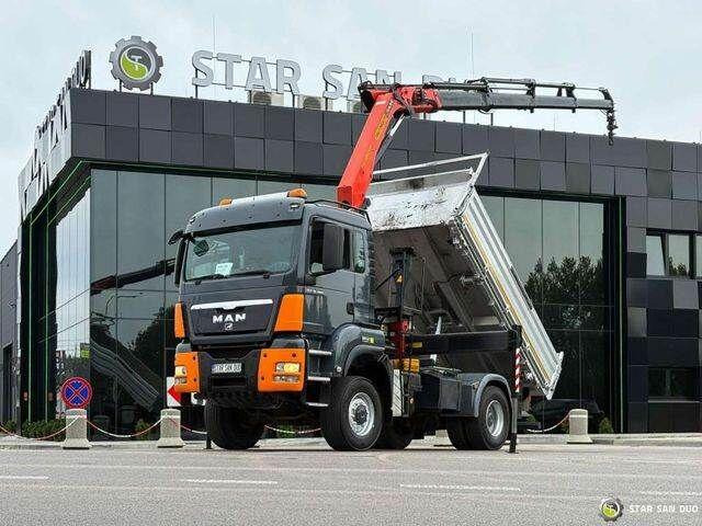 MAN TGS 18.480 PALFINGER PK 16502 HDS Crane,Kipper - Camion benne, Camion grue: photos 1 MAN TGS 18.480 PALFINGER PK 16502 HDS Crane,Kipper - Camion benne, Camion grue: photos 1