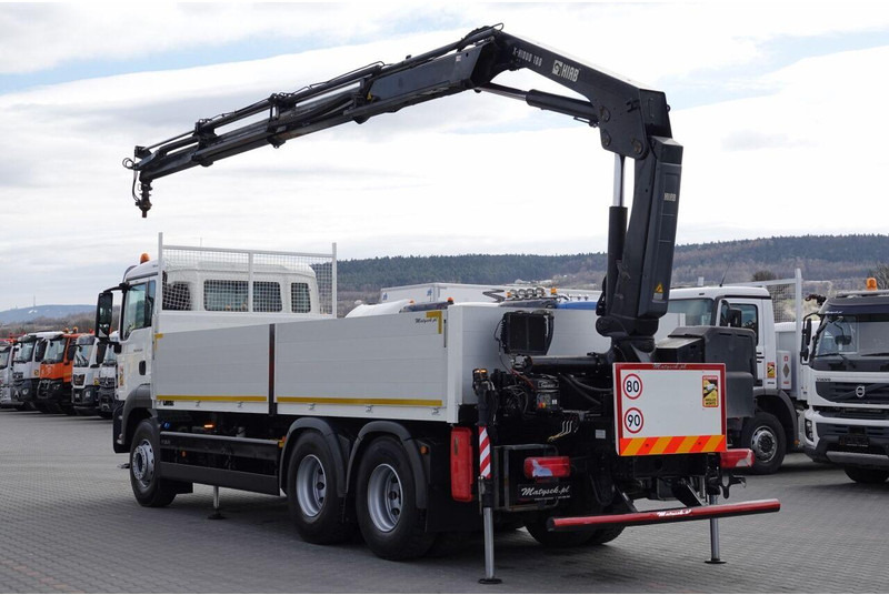 MAN TGS 26.320 / 6X4 / SKRZYNIOWY 6.5 M + HDS HIAB 188 BS-3 / MAX UD - Camion plateau, Camion grue: photos 2 MAN TGS 26.320 / 6X4 / SKRZYNIOWY 6.5 M + HDS HIAB 188 BS-3 / MAX UD - Camion plateau, Camion grue: photos 2