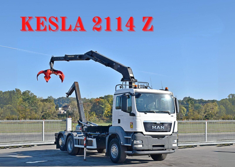 MAN TGS 26.360 - Camion ampliroll, Camion grue: photos 1 MAN TGS 26.360 - Camion ampliroll, Camion grue: photos 1