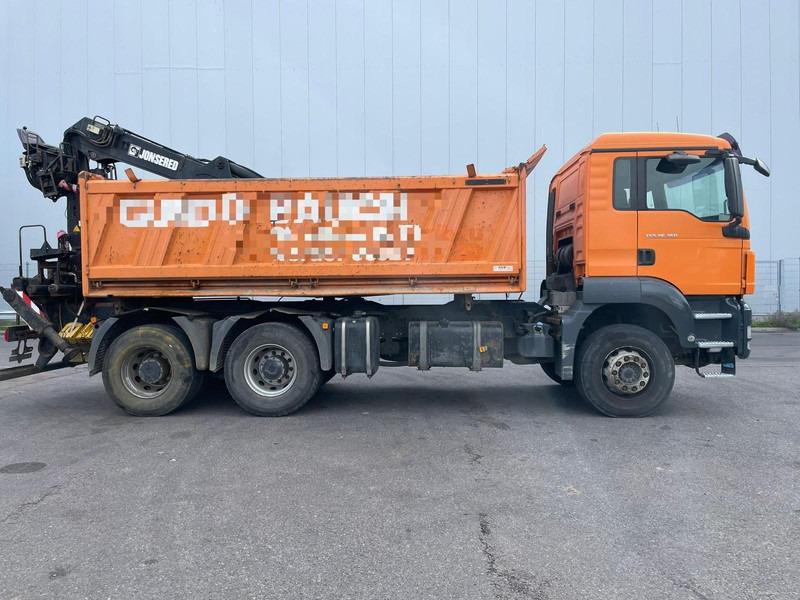 Camion benne, Camion grue MAN TGS 26.360 Tipper + Crane Jonsered J 1090: photos 7 Camion benne, Camion grue MAN TGS 26.360 Tipper + Crane Jonsered J 1090: photos 7