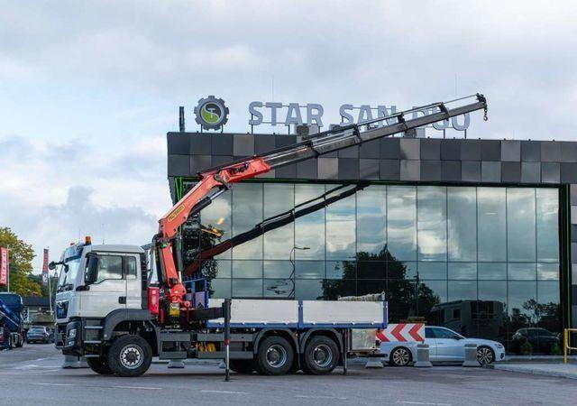 MAN TGS 26.400 6x6 PALFINGER PK 33002 EH Crane Kran - Camion plateau, Camion grue: photos 4 MAN TGS 26.400 6x6 PALFINGER PK 33002 EH Crane Kran - Camion plateau, Camion grue: photos 4