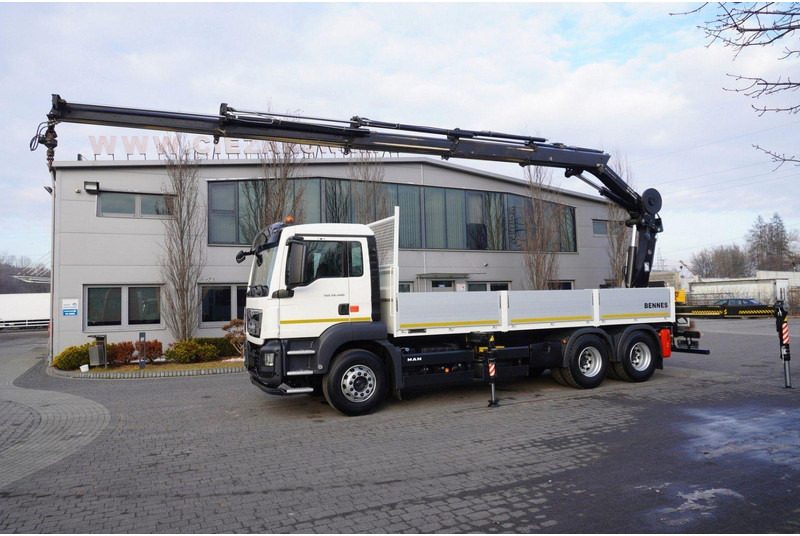 MAN TGS 26.400 + HIAB 244 EP-4 HIDUO crane - Camion plateau, Camion grue: photos 2 MAN TGS 26.400 + HIAB 244 EP-4 HIDUO crane - Camion plateau, Camion grue: photos 2
