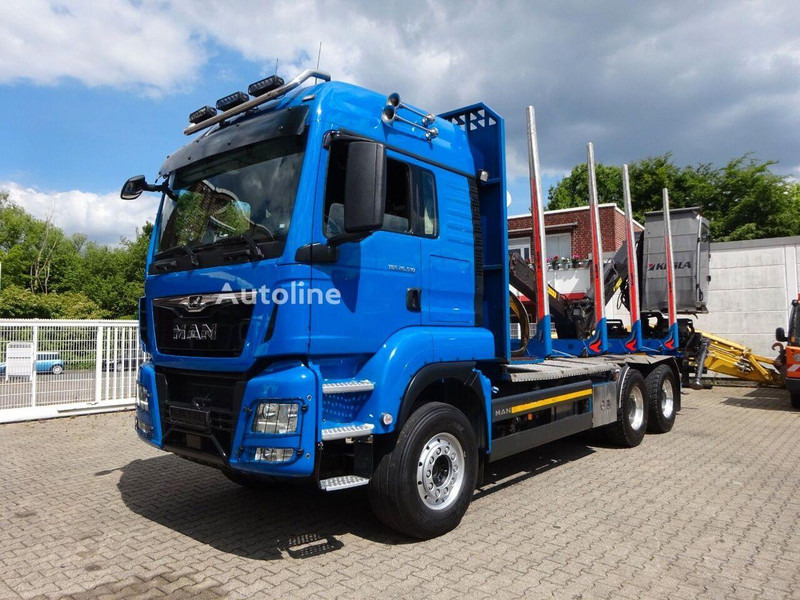 MAN TGS 26.510 - Timber truck+crane - Camion grumier, Camion grue: photos 2 MAN TGS 26.510 - Timber truck+crane - Camion grumier, Camion grue: photos 2