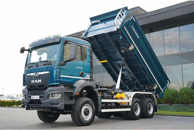 MAN TGS 33.480 / 6X6 / WYWROTKA 3 STRONNA / BORDMATIC / HYDROBURTA / - Camion benne: photos 1 MAN TGS 33.480 / 6X6 / WYWROTKA 3 STRONNA / BORDMATIC / HYDROBURTA / - Camion benne: photos 1