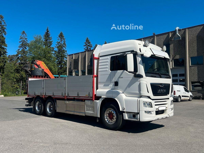 MAN TGS 33.500 - Flatbed+crane 6x4 - Camion plateau, Camion grue: photos 2 MAN TGS 33.500 - Flatbed+crane 6x4 - Camion plateau, Camion grue: photos 2