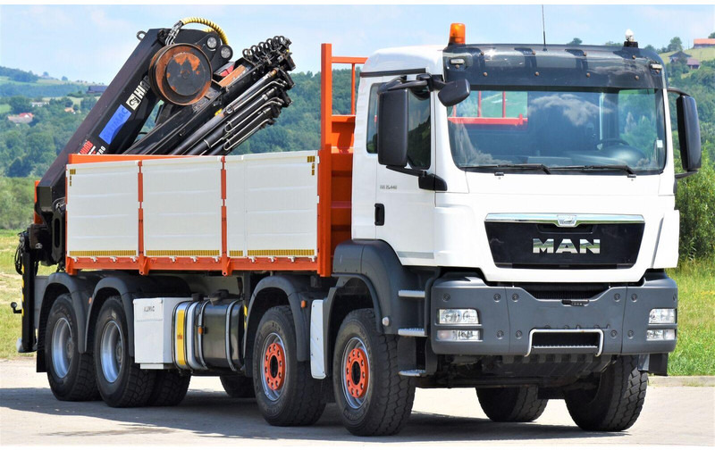 MAN TGS 35.440 * HIAB 322 EP-5HIPRO+FUNK / 8x4! - Camion plateau, Camion grue: photos 3 MAN TGS 35.440 * HIAB 322 EP-5HIPRO+FUNK / 8x4! - Camion plateau, Camion grue: photos 3