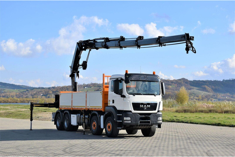 MAN TGS 35.440 * HIAB 322 EP-5HIPRO+FUNK / 8x4! - Camion plateau, Camion grue: photos 2 MAN TGS 35.440 * HIAB 322 EP-5HIPRO+FUNK / 8x4! - Camion plateau, Camion grue: photos 2