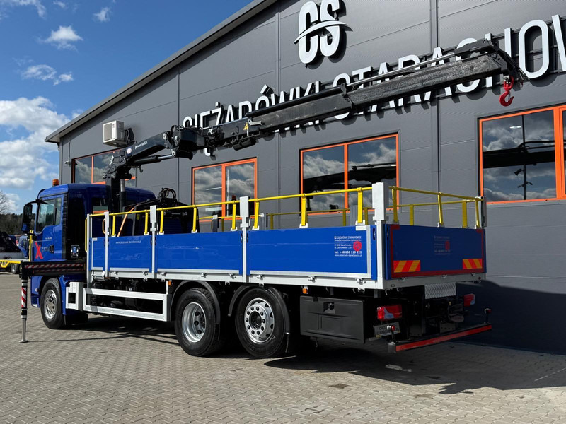MAN TGS TGX 26.360 / E6 / 143tys km !!! skrzynia + żuraw HMF / manua - Camion plateau, Camion grue: photos 3 MAN TGS TGX 26.360 / E6 / 143tys km !!! skrzynia + żuraw HMF / manua - Camion plateau, Camion grue: photos 3