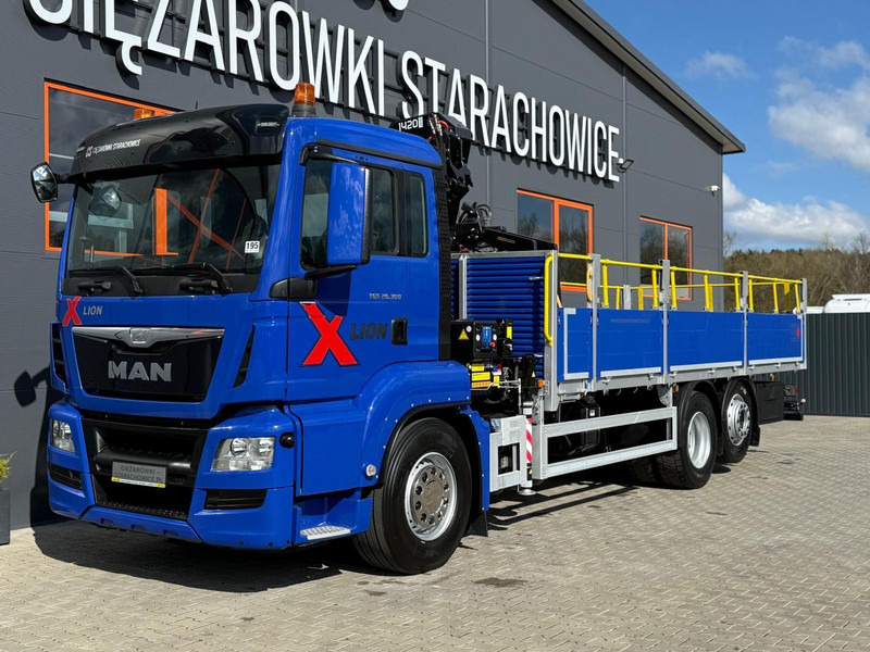 MAN TGS TGX 26.360 / E6 / 143tys km !!! skrzynia + żuraw HMF / manua - Camion plateau, Camion grue: photos 4 MAN TGS TGX 26.360 / E6 / 143tys km !!! skrzynia + żuraw HMF / manua - Camion plateau, Camion grue: photos 4
