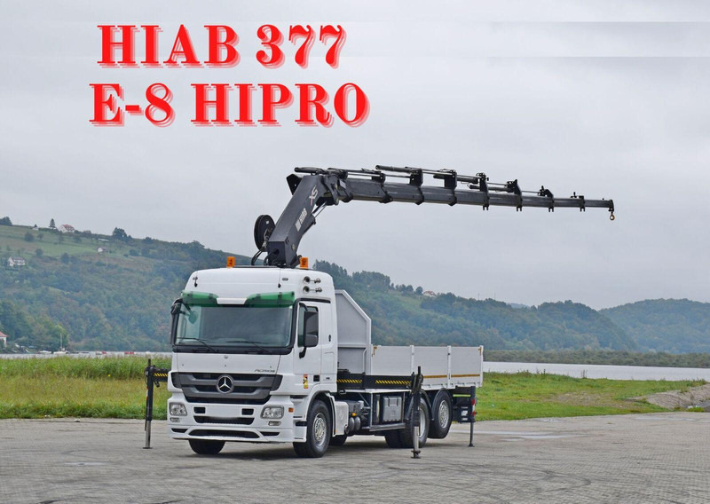 Mercedes-Benz ACTROS 2544 - Camion plateau, Camion grue: photos 1 Mercedes-Benz ACTROS 2544 - Camion plateau, Camion grue: photos 1