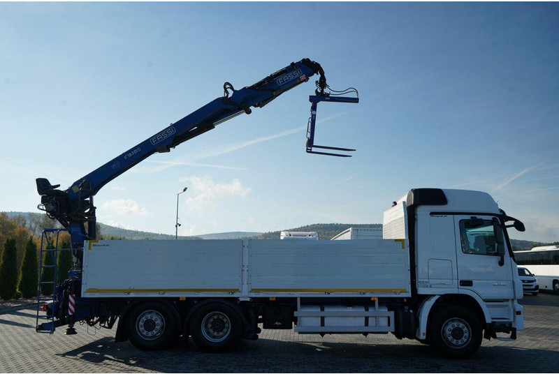 Mercedes-Benz ACTROS 2548 / 6x2 / BURTOWA - 6,5 M / OŚ PODNOSZONA / HDS FASSI - Camion plateau, Camion grue: photos 5 Mercedes-Benz ACTROS 2548 / 6x2 / BURTOWA - 6,5 M / OŚ PODNOSZONA / HDS FASSI - Camion plateau, Camion grue: photos 5