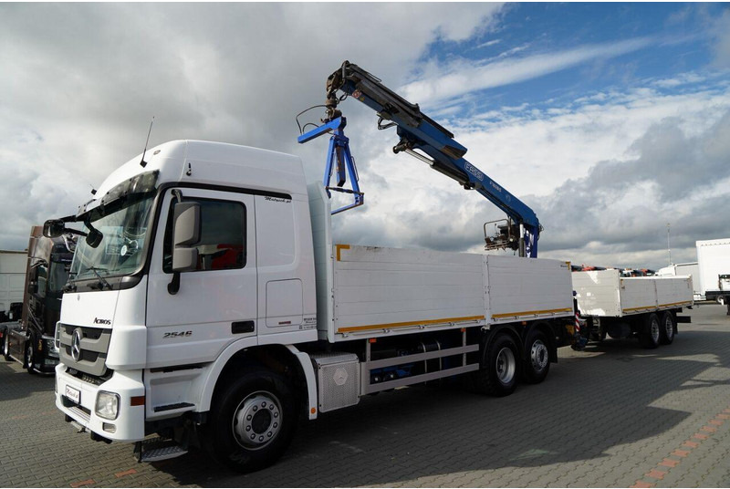 Mercedes-Benz / ACTROS 2548 / 6x2 / ZESTAW BURTOWY - 6,5 M / OŚ PODNOSZONA / - Camion plateau: photos 4 Mercedes-Benz / ACTROS 2548 / 6x2 / ZESTAW BURTOWY - 6,5 M / OŚ PODNOSZONA / - Camion plateau: photos 4