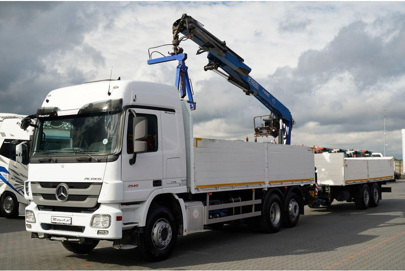 Mercedes-Benz / ACTROS 2548 / 6x2 / ZESTAW BURTOWY - 6,5 M / OŚ PODNOSZONA / - Camion plateau: photos 3 Mercedes-Benz / ACTROS 2548 / 6x2 / ZESTAW BURTOWY - 6,5 M / OŚ PODNOSZONA / - Camion plateau: photos 3