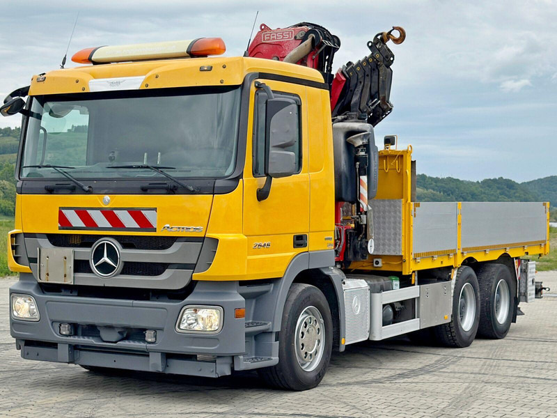Mercedes-Benz ACTROS 2646 * FASSI F365AXP.26 + FUNK * 6x4 - Camion plateau, Camion grue: photos 4 Mercedes-Benz ACTROS 2646 * FASSI F365AXP.26 + FUNK * 6x4 - Camion plateau, Camion grue: photos 4