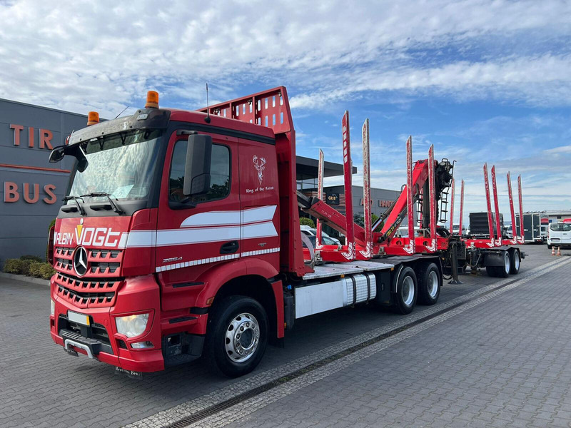 Mercedes-Benz AROCS 2645 EURO 6 6x4 TIMBER CARRIER HOLZTRANSPORT PALFINGER EPS - Camion grumier, Camion grue: photos 1 Mercedes-Benz AROCS 2645 EURO 6 6x4 TIMBER CARRIER HOLZTRANSPORT PALFINGER EPS - Camion grumier, Camion grue: photos 1