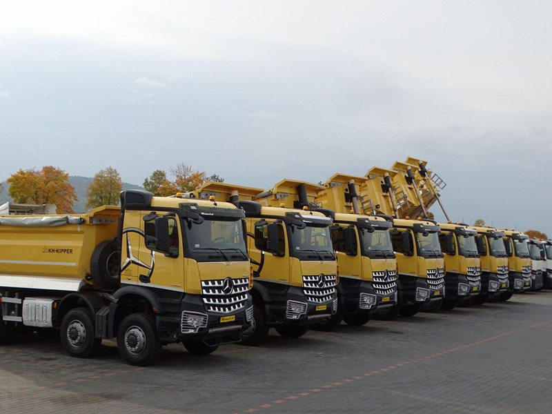 Camion benne Mercedes-Benz AROCS 4145 / 8x8 / WYWROTKA TYLNOZSYPOWA / KH KIPPER / EURO 6: photos 11