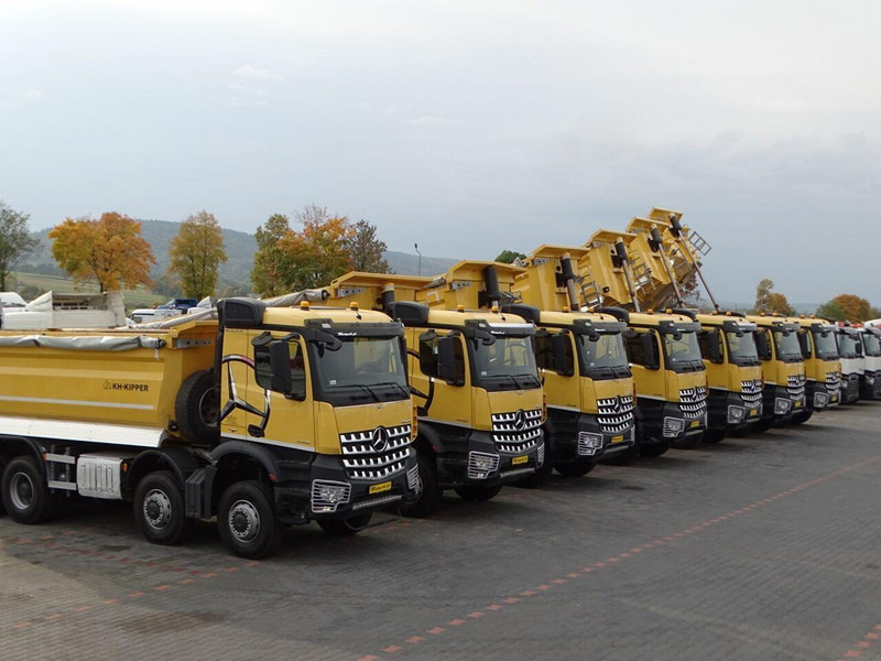 Camion benne Mercedes-Benz AROCS 4145 / 8x8 / WYWROTKA TYLNOZSYPOWA / KH KIPPER / EURO 6: photos 10