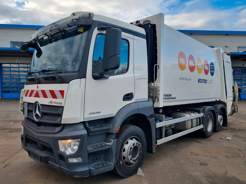 Mercedes-Benz Actros 2536 6x2 Faun Powerpress 524 Garbage truck - Benne à ordures ménagères: photos 3 Mercedes-Benz Actros 2536 6x2 Faun Powerpress 524 Garbage truck - Benne à ordures ménagères: photos 3