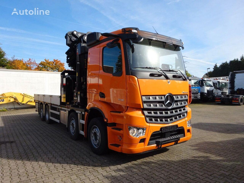 Mercedes-Benz Arocs 3751 - Flatbed+crane - Camion plateau, Camion grue: photos 2 Mercedes-Benz Arocs 3751 - Flatbed+crane - Camion plateau, Camion grue: photos 2