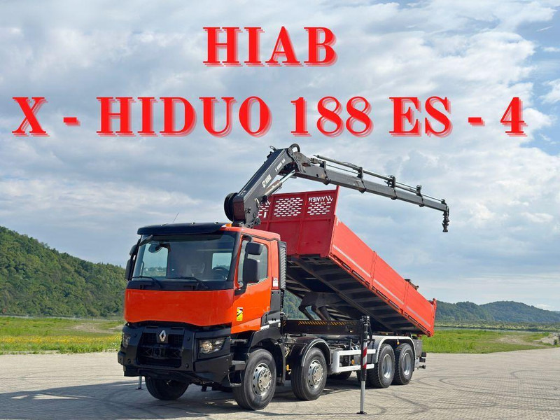 Renault C 430 *KIPPER 6,80m* HIAB X-HIDUO 188 ES-4 * 8x4 - Camion benne, Camion grue: photos 1 Renault C 430 *KIPPER 6,80m* HIAB X-HIDUO 188 ES-4 * 8x4 - Camion benne, Camion grue: photos 1