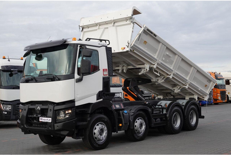 Renault C 460 / 8x4 / WYWROTKA / HYDROBURTA / BORDMATIC / EURO 6 / OPONY - Camion benne: photos 1 Renault C 460 / 8x4 / WYWROTKA / HYDROBURTA / BORDMATIC / EURO 6 / OPONY - Camion benne: photos 1