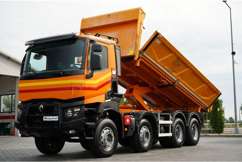 Renault K 480 / 8x4 / WYWROTKA DWUSTRONNA / HYDROBURTA / KLAPODRZWI / S - Camion benne: photos 1 Renault K 480 / 8x4 / WYWROTKA DWUSTRONNA / HYDROBURTA / KLAPODRZWI / S - Camion benne: photos 1