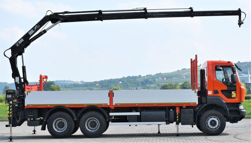 Renault KERAX 410 * HIAB 144 B-3 HIDUO / 6x4 * TOP - Camion plateau, Camion grue: photos 5 Renault KERAX 410 * HIAB 144 B-3 HIDUO / 6x4 * TOP - Camion plateau, Camion grue: photos 5