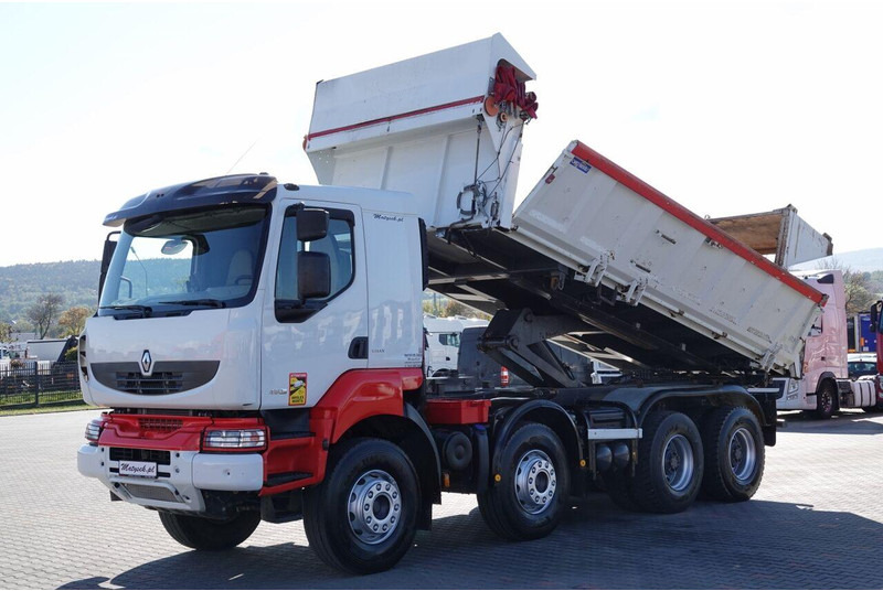 Renault KERAX 480 / 8x4 / WYWROTKA / HYDROBURTA / HYDROKLAPA / BORDMATIC - Camion benne: photos 1 Renault KERAX 480 / 8x4 / WYWROTKA / HYDROBURTA / HYDROKLAPA / BORDMATIC - Camion benne: photos 1