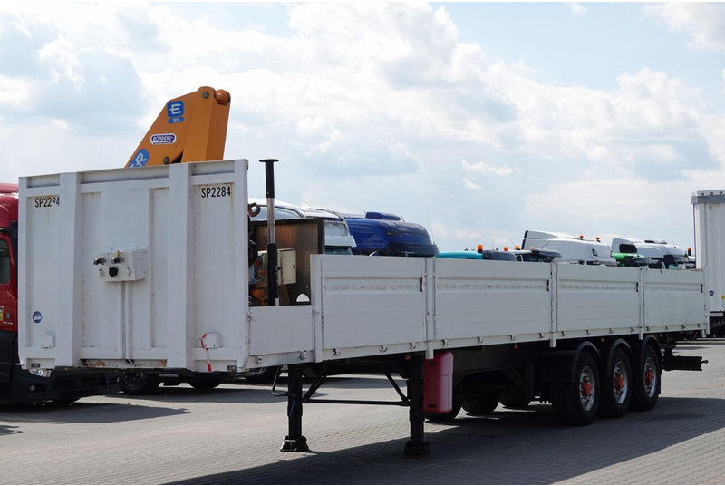 Samro NACZEPA BURTOWA / + HDS EFFER 95-3S - WYSÓW : 9 METRÓW / SPROWA - Semi-remorque plateau: photos 1 Samro NACZEPA BURTOWA / + HDS EFFER 95-3S - WYSÓW : 9 METRÓW / SPROWA - Semi-remorque plateau: photos 1