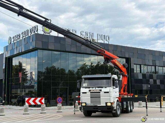 Scania R143 HL 6x2 PALFINGER PK44002 Crane Kran - Camion plateau, Camion grue: photos 3 Scania R143 HL 6x2 PALFINGER PK44002 Crane Kran - Camion plateau, Camion grue: photos 3
