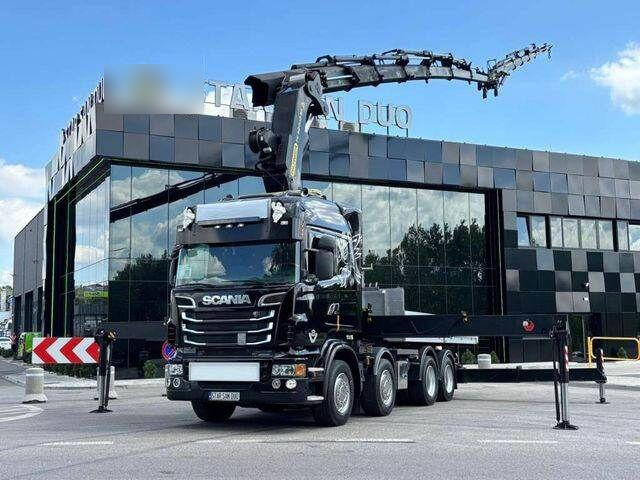 Scania R560 8x2 PALFINGER PK 92002 SH Fly Jib Winch 5t - Camion plateau, Camion grue: photos 1 Scania R560 8x2 PALFINGER PK 92002 SH Fly Jib Winch 5t - Camion plateau, Camion grue: photos 1