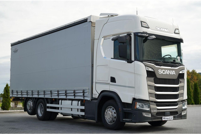 Scania S 450 / SOLÓWKA / 6X2 / OŚ PODNOSZONA / 2019 / - Camion à rideaux coulissants: photos 1 Scania S 450 / SOLÓWKA / 6X2 / OŚ PODNOSZONA / 2019 / - Camion à rideaux coulissants: photos 1