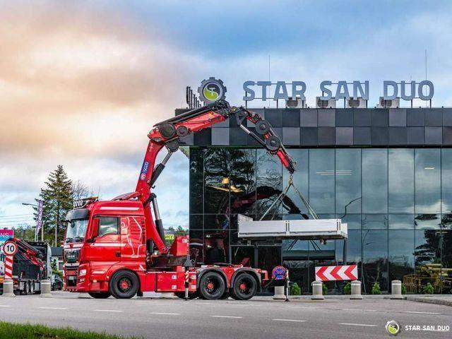 MAN TGX 28.500 6x2 HMF 5020K-RC Fly Jib Crane - Tracteur routier: photos 1 MAN TGX 28.500 6x2 HMF 5020K-RC Fly Jib Crane - Tracteur routier: photos 1