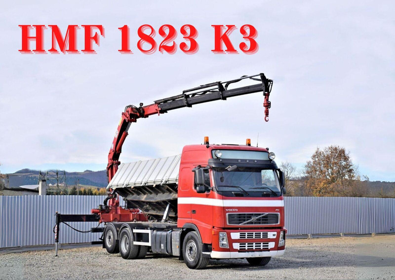 Volvo FH 480 Kipper 6,20m + HMF 1823 K3 + FUNK - Camion benne, Camion grue: photos 1 Volvo FH 480 Kipper 6,20m + HMF 1823 K3 + FUNK - Camion benne, Camion grue: photos 1