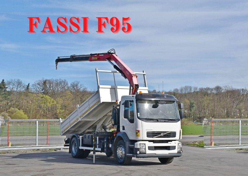 Volvo FL 290 KIPPER 4,90m * FASSI F95A.22 + FUNK * TOP - Camion benne, Camion grue: photos 1 Volvo FL 290 KIPPER 4,90m * FASSI F95A.22 + FUNK * TOP - Camion benne, Camion grue: photos 1