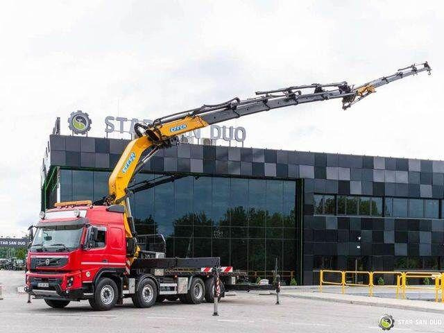 Volvo FMX 500 8x2 Effer 585 Fly Jib Winch Crane Kran - Camion plateau, Camion grue: photos 1 Volvo FMX 500 8x2 Effer 585 Fly Jib Winch Crane Kran - Camion plateau, Camion grue: photos 1